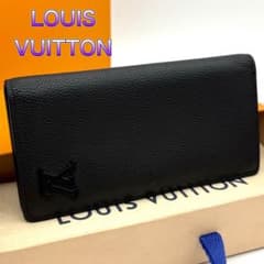 ルイヴィトン アエログラム ポルトフォイユ ブラザ 長財布 ブラック