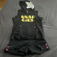 ANAP GIRL フード付きノースリーブ トップス ショートパンツ セットXSのサムネイル
