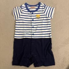 美品⭐︎ミキハウス ロンパース ボーダー 70cmのサムネイル