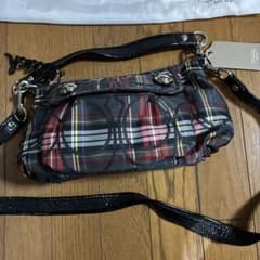 COACH チェック柄ショルダーバッグ - メルカリ