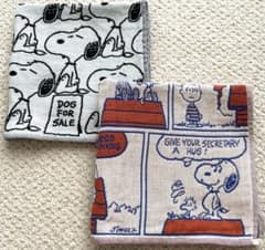 VintagePEANUTS スヌーピーガーゼハンカチ2枚セットのサムネイル