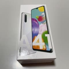 新品SIMロック解除済みGalaxy A41 SC41Aホワイト4GB 64GBのサムネイル