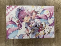 ホロライブ 湊あくあ 活動3周年記念 直筆サイン入りポストカード