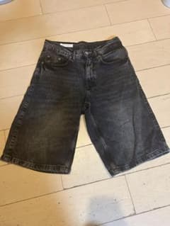デニムショートパンツ ブラックのサムネイル