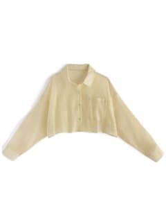 GRL 楊柳シフォンショート丈シャツのサムネイル
