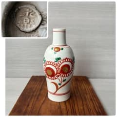 赤絵金彩 徳利　陶印あり　呉須赤絵　菊文様　鳳凰文 骨董　酒器　一輪挿し　古美術 赤絵金彩 徳利 陶印あり 呉須赤絵 菊文様 鳳凰文 骨董 酒器 一輪挿し