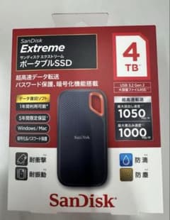 SanDisk Extreme ポータブルSSD 4TB - メルカリ