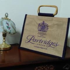 ジュートバッグ　パートリッジ　ロンドン　Partridges　 麻バッグのサムネイル