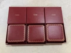 専用Cartier 赤 レザーケース 3個セット　ネックレスケース空箱　現行品 Cartier 赤 レザーケース 3個セット ネックレスケース空箱 現行品