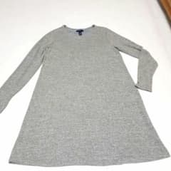 Gap グレー Aライン 長袖チュニックラメ入りのサムネイル