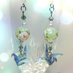 折り鶴ピアス/イヤリングのサムネイル
