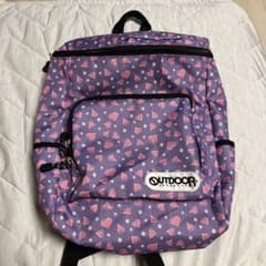 OUTDOOR PRODUCTS キッズ リュック パープル ハート柄のサムネイル