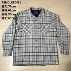 好配色】00s PENDLETON ペンドルトン ボードシャツ L ウール 青 - メルカリ