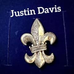 ジャスティンデイビス☆ピンバッジ☆F.D.L☆ユリ紋章☆王冠☆SILVER925 ジャスティンデイビス☆ピンバッジ☆F.D.L☆ユリ紋章☆王冠☆SILVER925