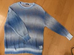 SUREVE グラデーション メッシュニット 長袖 ブルー Mのサムネイル