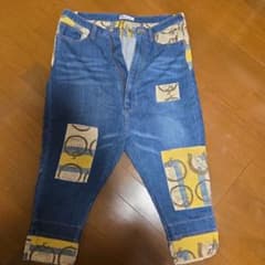 Né-net ネネット デニムパンツ サルエル カレンダー柄 リメイク風 希少のサムネイル
