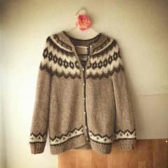 アイスランドニットカーディガン♪ Ladies Mのサムネイル