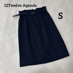 12Twelve Agenda タイトスカート　ネイビー　Sオフィスのサムネイル