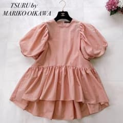 専用　tsuru by marikooikawa eleonore ぺプラム 美品✨ツルバイマリコオイカワ Eleonore ペプラムブラウス ピンク