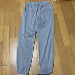 シンプル ライトブルー ロングパンツのサムネイル