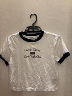Calvin Klein Jeans Tシャツ ホワイト ネイビーのサムネイル