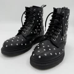 美品】 ドクターマーチン メンズ スタッズ ショート レースアップ