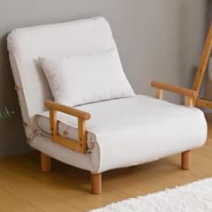 山善ソファーベッド ３WAY ソファ クッション付き アイボリー 山善ソファーベッド 3WAY ソファ クッション付き アイボリー|mercari