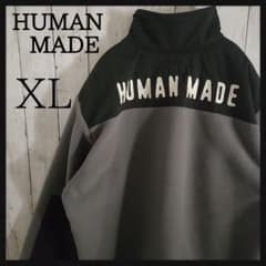 人気完売】ヒューマンメイド ハーフジップ フリース 刺繍ロゴ - メルカリ