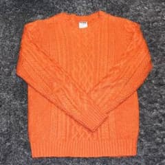 JUN ケーブルニット オレンジのサムネイル