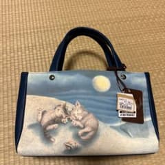 わちふぃーるど  ダヤン  本革  ミニトートバッグのサムネイル
