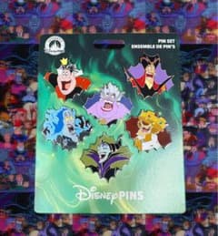 ディズニー ヴィランズ ピンバッジセット マレフィセント アースラー