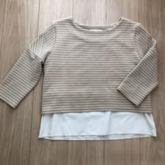 Milktea ボーダーカットソー 授乳服のサムネイル