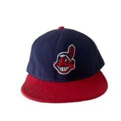 90's 00's USA製　Indians New Era 7 1/4