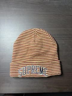 Supreme ボーダー ニット帽 ビーニーのサムネイル