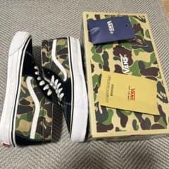 VANS×APE sk8 mid 29cm カモフラ 箱付き ヴァンズ エイプ - メルカリ