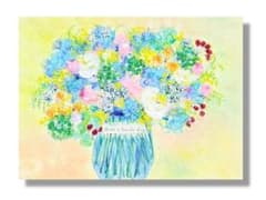 絵画 油絵 原画 花 北欧 アート インテリア プレゼント F4 - メルカリ