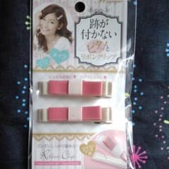 跡が付かないリボンヘアクリップのサムネイル