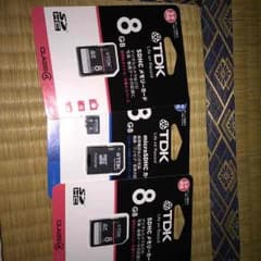SDカード8GB×2 miniSDカード8GBのサムネイル