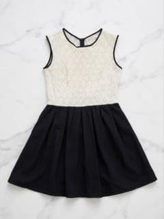moussy ノースリーブ レース切替ワンピース ブラックのサムネイル
