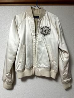 82,000 ポロラルフローレン ブルゾン ホワイト 中古 汚れあり - メルカリ