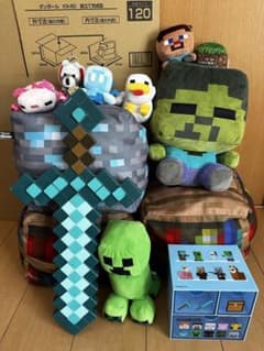 値下げ中　マイクラマスコットぬいぐるみセットのサムネイル
