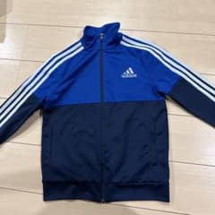 adidas キッズ トラックジャケット ブルー 150のサムネイル