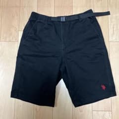 ポロ　ハーフパンツ　黒　Mサイズのサムネイル