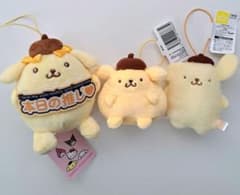 ポムポムプリン3種セット もちっともちあげ いつでも推し活 ふわもこワッペン