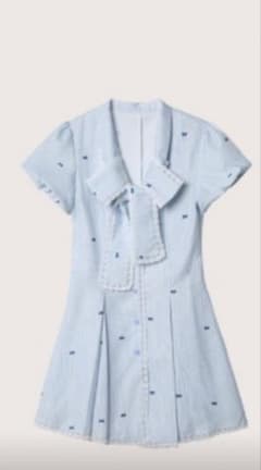 Preppy Style Stripe Tie Dressのサムネイル