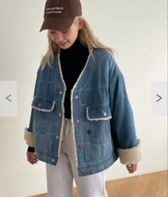 美品】CANAL JEAN / Choice_cnl デニムボアジャケット - メルカリ