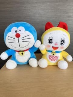ドラえもん&ドラミちゃんペアぬいぐるみセットのサムネイル