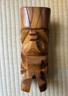 ハワイ製 ミロウッド ティキ像 木彫り 置物 ハワイ製 ミロウッド ティキ像 木彫り 置物 - メルカリ