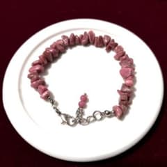 ピンク系 天然石 さざれ石 ブレスレットのサムネイル