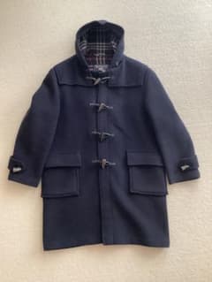 Burberry ダッフルコート ネイビー チェック裏地 - メルカリ